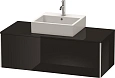 Тумба под раковину Duravit XSquare XS490204040 120 см черный глянцевый Тумба под раковину Duravit XSquare XS490204040 120 см черный глянцевый