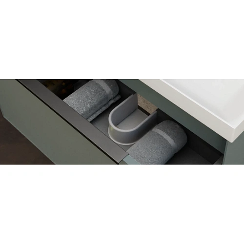 Тумба под раковину La Fenice SIMPLA Grigio 60 FNC-01-SIM-G-60 серо-зеленая Тумба под раковину La Fenice SIMPLA Grigio 60 FNC-01-SIM-G-60 серо-зеленая