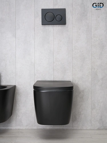 Унитаз подвесной Gid Tr2140Bm 62255Y черный матовый 51x35x37.5 с крышкой микролифт Унитаз подвесной Gid Tr2140Bm 62255Y черный матовый 51x35x37.5 с крышкой микролифт