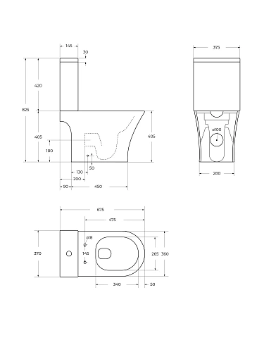 Унитаз напольный BelBagno ACQUA-TOR BB2801CP-TOR/SC/BB2801T с сиденьем Унитаз напольный BelBagno ACQUA-TOR BB2801CP-TOR/SC/BB2801T с сиденьем