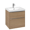 Картинка анонса товара «тумба под раковину villeroy &amp; boch subway 3.0 с подсветкой nordic oak / nordic oak c578l0vj»