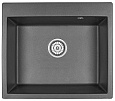 Кухонная мойка Granula 6001, ЧЁРНЫЙ, кварц 600х520 Кухонная мойка Granula 6001, ЧЁРНЫЙ, кварц 600х520