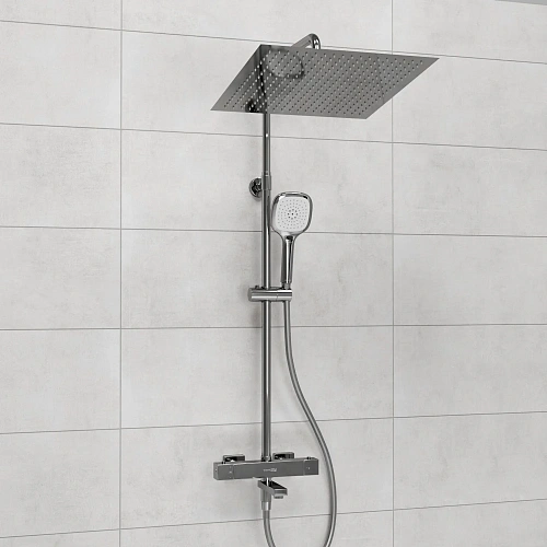 Душевая система WasserKRAFT A199.119.065.087.CH Thermo с термостатом хром Душевая система WasserKRAFT A199.119.065.087.CH Thermo с термостатом хром