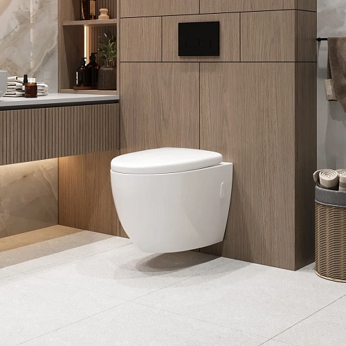 Унитаз подвесной GROSSMAN GR-4451S 580x395x365 безободковый с тонкой крышкой Унитаз подвесной GROSSMAN GR-4451S 580x395x365 безободковый с тонкой крышкой