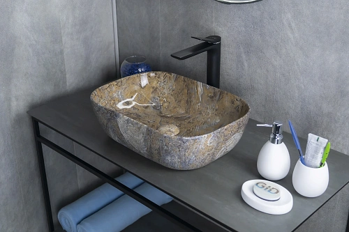 Раковина Gid Mnc333T 54474 накладная под камень глянцевый 46x32.5x13.5 Раковина Gid Mnc333T 54474 накладная под камень глянцевый 46x32.5x13.5