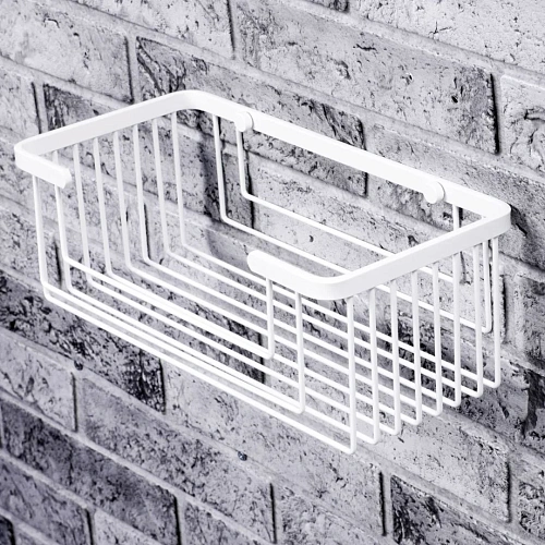 Полка WasserKRAFT K-711WHITE металлическая белый Полка WasserKRAFT K-711WHITE металлическая белый