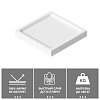 Душевой поддон ABBER AD3D080 80х80 квадратный, акриловый, белый Душевой поддон ABBER AD3D080 80х80 квадратный, акриловый, белый