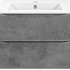 Тумба под раковину Vincea Mia 60 см, подвесная, серый бетон, VMC-2MC600BT Тумба под раковину Vincea Mia 60 см, подвесная, серый бетон, VMC-2MC600BT