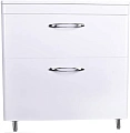 Тумба под раковину Style Line Каре 80 (2 ящ.) Люкс белая, PLUS СС-00002267 Тумба под раковину Style Line Каре 80 (2 ящ.) Люкс белая, PLUS СС-00002267