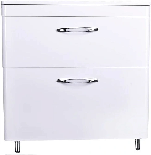 Тумба под раковину Style Line Каре 80 (2 ящ.) Люкс белая, PLUS СС-00002267 Тумба под раковину Style Line Каре 80 (2 ящ.) Люкс белая, PLUS СС-00002267