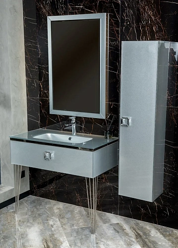 Шкаф-пенал Armadi Art LUCIDO 772-SL серебро GPVMA010 Шкаф-пенал Armadi Art LUCIDO 772-SL серебро GPVMA010