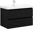 Тумба под раковину Aquanet Вега 2.0 80 черный 00337955 подвесная Тумба под раковину Aquanet Вега 2.0 80 черный 00337955 подвесная