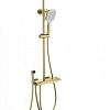 Душевая система Wonzon & Woghand с термостатом, брашированное золото (WW-B4132-A-BG) Душевая система Wonzon & Woghand с термостатом, брашированное золото (WW-B4132-A-BG)