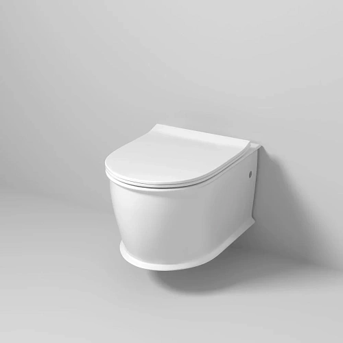 Унитаз подвесной GROSSMAN GR-4482MS Retro 545x370x360 белый матовый безободковый с тонкой крышкой Унитаз подвесной GROSSMAN GR-4482MS Retro 545x370x360 белый матовый безободковый с тонкой крышкой