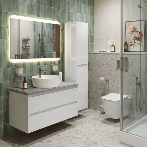 Тумба со столешницей и раковиной BelBagno KRAFT 80 kraft80bo-kepmgl-1306-set подвесная KRAFT80BO-KEPMGL-1306-SET Тумба со столешницей и раковиной BelBagno KRAFT 80 kraft80bo-kepmgl-1306-set подвесная KRAFT80BO-KEPMGL-1306-SET