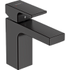 Картинка анонса товара «смеситель для раковины hansgrohe vernis shape 100, со сливным гарнитуром 71561670, матовый черный»