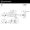 Скрытая часть смесителя WHITECROSS Y1242 1-Y1242 на 2 потребителя Скрытая часть смесителя WHITECROSS Y1242 1-Y1242 на 2 потребителя