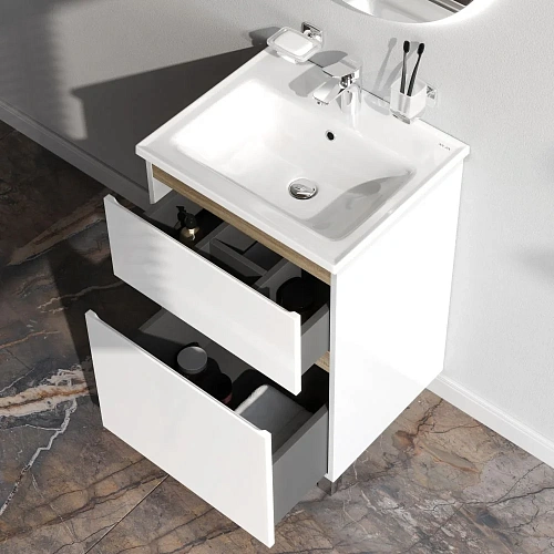 Тумба под раковину AM.PM X-Joy M85AFSX0552WG напольная, 55 см, белый Тумба под раковину AM.PM X-Joy M85AFSX0552WG напольная, 55 см, белый