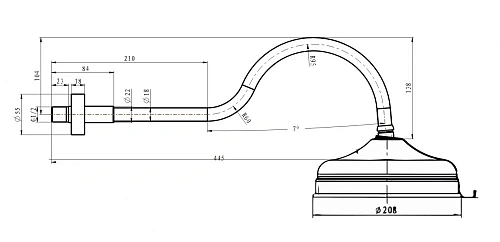 Верхний душ Boheme Medici 413 Верхний душ Boheme Medici 413