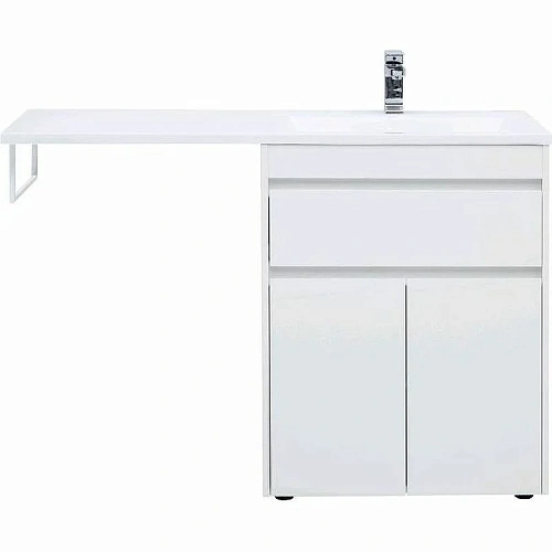 Тумба с раковиной Aquanet Токио 130 R белый (напольная, 1 ящик, 2 дверцы) 00239216 Тумба с раковиной Aquanet Токио 130 R белый (напольная, 1 ящик, 2 дверцы) 00239216