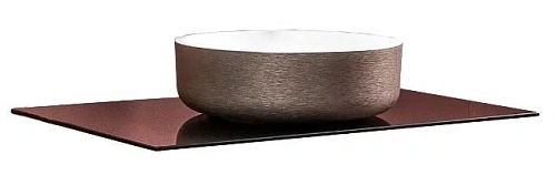 Столешница Armadi Art 853-080-BB стекло 80см прямая бронзированный коричневый Столешница Armadi Art 853-080-BB стекло 80см прямая бронзированный коричневый