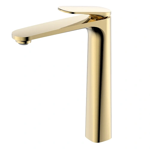 Смеситель для раковины AQUAme Imola AQM6714BG без донного клапана, Brushed gold Смеситель для раковины AQUAme Imola AQM6714BG без донного клапана, Brushed gold