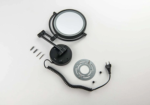 Зеркало косметическое Aquatek AQ4915MB черный матовый Зеркало косметическое Aquatek AQ4915MB черный матовый