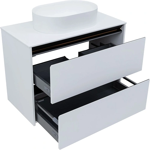 Тумба под раковину Allen Brau Activity 90 1.34005.WM белый матовый/черный брашированный Тумба под раковину Allen Brau Activity 90 1.34005.WM белый матовый/черный брашированный