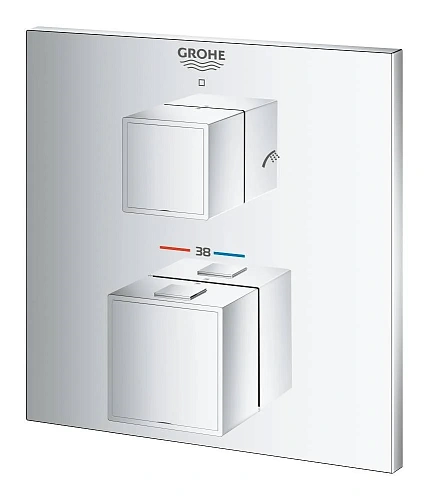 Смеситель для душа GROHE Grohtherm Cube (24155000) на 2 положения, хром Смеситель для душа GROHE Grohtherm Cube (24155000) на 2 положения, хром