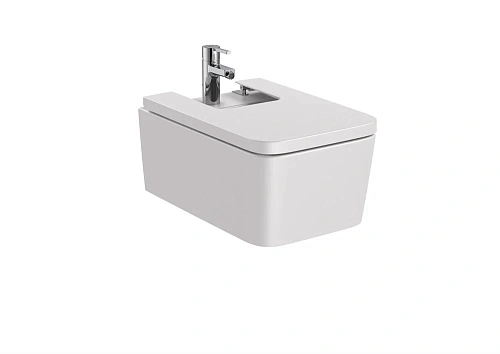 Биде подвесное Roca Inspira square жемчужный 357535630 Биде подвесное Roca Inspira square жемчужный 357535630