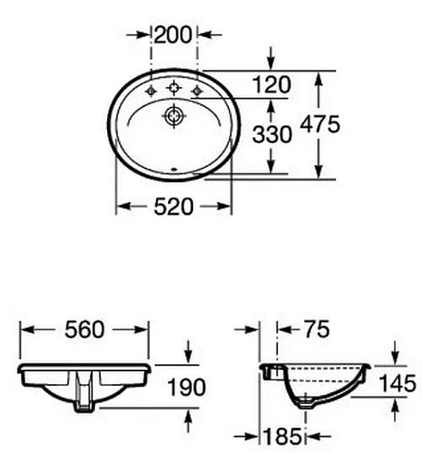 Раковина Roca Adora 56x47 327203000 Раковина Roca Adora 56x47 327203000