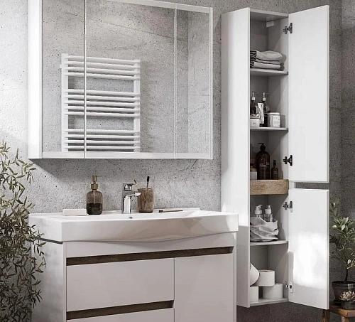 Шкаф-пенал Aquaton Нортон белая левая 1A249403NT01L Шкаф-пенал Aquaton Нортон белая левая 1A249403NT01L