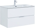 Тумба под раковину Aquanet Алвита New 90 2 ящика, белый матовый 00303920 Тумба под раковину Aquanet Алвита New 90 2 ящика, белый матовый 00303920