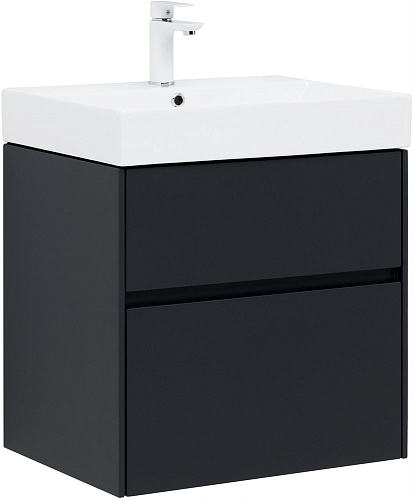 Тумба под раковину Aquanet Бруклин 60 антрацит матовый 00310140 Тумба под раковину Aquanet Бруклин 60 антрацит матовый 00310140