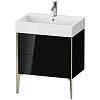 Картинка анонса товара «тумба под раковину duravit xviu xv45350b140 напольная 68 см черный глянцевый»