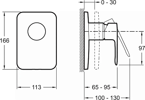 Смеситель для душа Jacob Delafon July E98702-CP Смеситель для душа Jacob Delafon July E98702-CP