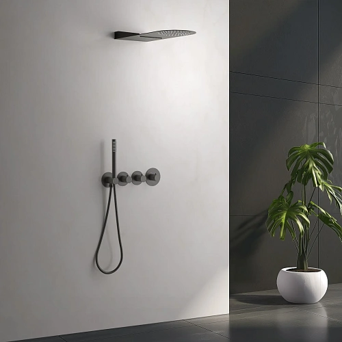 Душевая система Timo Saona SX-2350/18SM встраиваемая с термостатом черное золото Душевая система Timo Saona SX-2350/18SM встраиваемая с термостатом черное золото