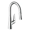 Смеситель для кухни Hansgrohe 200, Eco, с вытяжным душем, 2jet, sBox 73876000, хром