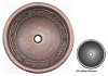Картинка анонса товара «раковина медная bronze de luxe r301, цвет - oil rubbed bronze (потертая бронза), 42 х 42 х 15 см r301_oil_rubbed_bronze»