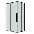 Душевой уголок GROSSMAN Galaxy 300.K33.01.8070.21.02, 80 х 70 см, стекло шиншилла, профиль черный матовый Душевой уголок GROSSMAN Galaxy 300.K33.01.8070.21.02, 80 х 70 см, стекло шиншилла, профиль черный матовый