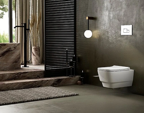 Унитаз подвесной Boheme Bello 971-MW белый матовый без сиденья Унитаз подвесной Boheme Bello 971-MW белый матовый без сиденья