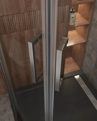 Душевой уголок CEZARES MOLVENO-R-2-100-C-GM-IV цвет профиля оружейная сталь стекло прозрачное 1000x1000 мм Душевой уголок CEZARES MOLVENO-R-2-100-C-GM-IV цвет профиля оружейная сталь стекло прозрачное 1000x1000 мм