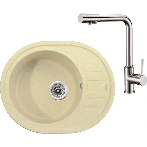 Кухонная мойка Kaiser Жасмин (овальная) KGMO-6250-J Кухонная мойка Kaiser Жасмин (овальная) KGMO-6250-J