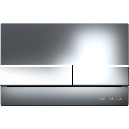 Комплект унитаза Ceramica Nova Metropol Rimless CN4002 c шумоизоляцией CN1000 инсталляцией Envision клавишей смыва Flat хром и креплениями CN1002CH