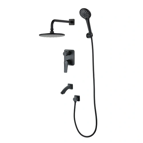 Душевая система Lemark Bronx LM3722BL встраиваемая, черный Душевая система Lemark Bronx LM3722BL встраиваемая, черный