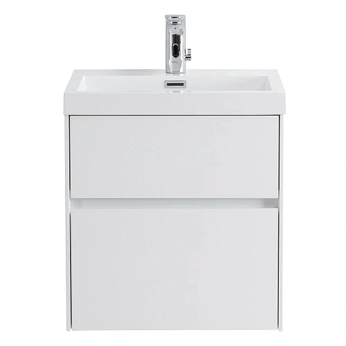 Тумба под раковину BelBagno PIETRA MINI-500AS-2C-SO-BL Bianco Lucido подвесная 494x395 Тумба под раковину BelBagno PIETRA MINI-500AS-2C-SO-BL Bianco Lucido подвесная 494x395