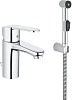 Картинка анонса товара «смеситель для раковины grohe eurostyle cosmopolitan с гигиенический душем, с цепочкой, размер s, хро 23549000»
