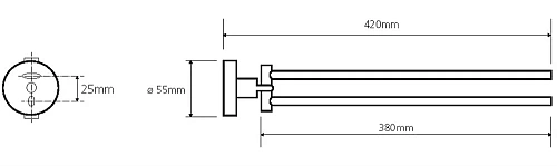 Полотенцедержатель Bemeta OMEGA 104204191 Полотенцедержатель Bemeta OMEGA 104204191