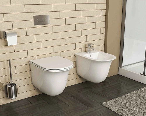 Биде подвесное GROSSMAN GR-B4412M белое матовое 485x345x365 Биде подвесное GROSSMAN GR-B4412M белое матовое 485x345x365