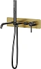 Смеситель для ванны Allen Brau Priority 5.31A05-GB31 (с внутренней частью) черный/золото Смеситель для ванны Allen Brau Priority 5.31A05-GB31 (с внутренней частью) черный/золото